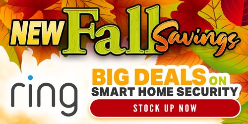 New Fall Savings...Big Deals on Ring Smart Home Security...Stock up today