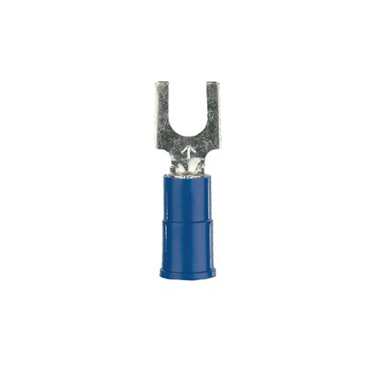 Install Bay 16-14 ga #8 3M Vinyl Spade Term (blue, 100 pk)