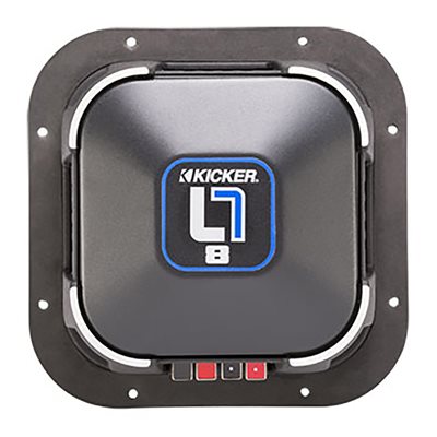 KICKER 8" Square Subwoofer, Dual Voice Coil 4-Ohm, 500 Watt