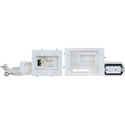 DataComm Recessed Pro-Power Kit with Duplex Receptacle