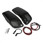 KICKER HDBL Bag Lids /  grill, 2014-up Harley Davidson, pair