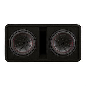 KICKER DCWR102 10” Dual Loaded Enclosure w /  CompR 2-ohm 800W Subwoofers