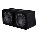 KICKER DCWR122 Dual 12” Loaded Enclosure w /  CompR 2-ohm 1000W Subwoofers