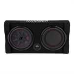 KICKER TRTP102 10” CompRT 2-Ohm 400W Loaded Down-Firing Enclosure Subwoofer