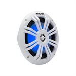 Kicker KM60 6.5" Marine Coaxial w / .5"Tweeter Blue LED Speaker