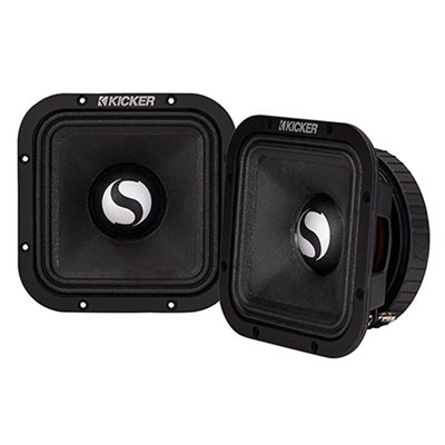 KICKER ST7MR8 7" Street Series 8-Ohm Square Midrange Speaker