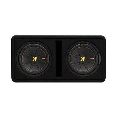 KICKER Dual CompC 10-inch (25cm) Subwoofers in Vented Enclos