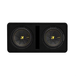 KICKER Dual CompC 10-inch (25cm) Subwoofers in Vented Enclos