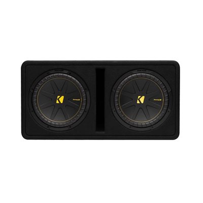 KICKER Dual CompC 12-inch (30cm) Subwoofers in Vented Enclos