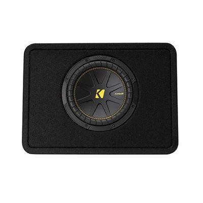 KICKER CompC 10" (25cm) Subwoofer in Thin Profile Enclosure