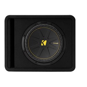 KICKER CompC 12" (30cm) Subwoofer in Vented Enclosure, 4-Ohm