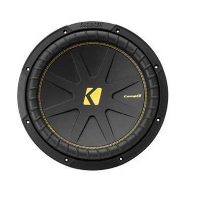 KICKER CompC 12" (30cm) Subwoofer, Single Voice Coil, 4-Ohm