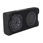 KICKER 10" 400w RMS, Powered Down Firing Loaded Enclosure, 2-Ohm; RoHS Compliant