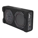 KICKER 12" 500w RMS, Powered Down Firing Loaded Enclosure, 2-Ohm; RoHS Compliant