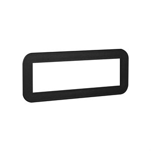 Metra 3 / 4" Border Universal DIN Trim (black)