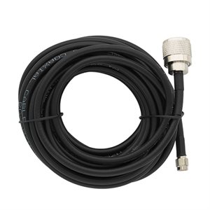 WilsonPro 20' RG58 Low-Loss Coax Cable Assembly N-Male / SMA-M