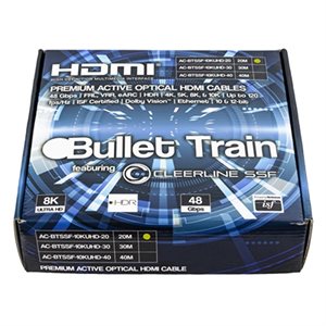AVPro Bullet Train Active Optical HDMI Cable 10K 48Gbps 20M 65.6ft