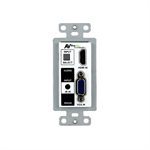 AVPro Edge HDBaseT Wall Plate Transmitter Single Gang Dual I