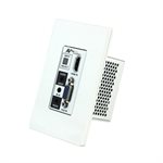 AVPro Edge HDBaseT Wall Plate Transmitter Single Gang Dual I