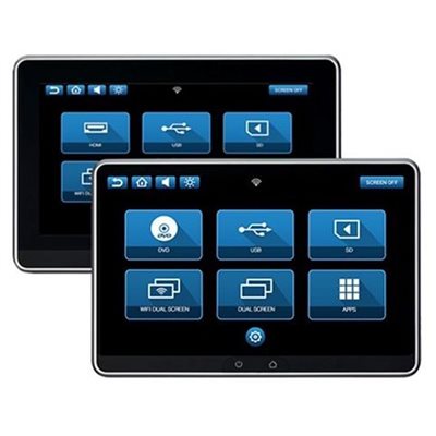 Rosen Dual 10.1" Touchscreen SmartTV Monitor System w / Single DVD