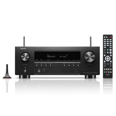 Denon 7.2 Channel 90W 8K AV Receiver  Dolby Atmos, DTS:X, HEOS Built-In