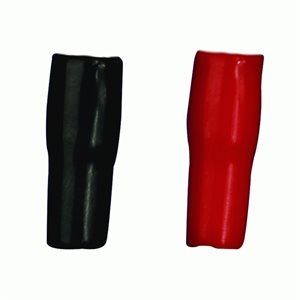 Install Bay Boots For Ring Terminals 4GA Black a Red, 50pk