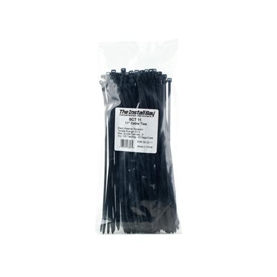 Install Bay 11" Cable Ties (black, 100 pk)