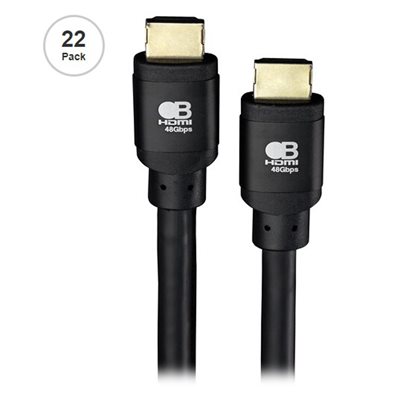 Bullet Train 10K 48Gbps HDMI Cable 5ft Qty 22