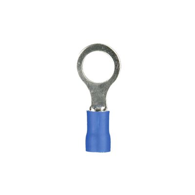 Install Bay 16-14 ga 1 / 4" Vinyl Ring Terminal (blue, 100 pk)