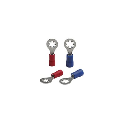 Install Bay 16-14 ga #8 Star Ring Terminal (blue, 100 pk)