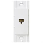 Lutron Claro Telephone Jack (white)