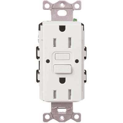 Lutron 15A GFIC Self Testing Receptacle(white)