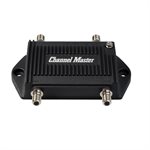 Channel Master TV Antenna Booster 2, 2 port output for off air, 11.5dB per output, 54mhz to 608mhz