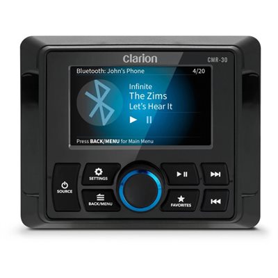Clarion Marine Source Unit Remote Controller: Full-Color Display, Full-Feat