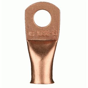 Install Bay 2Ga 3 / 8" Copper Uninsulated Ring Terminal 10pk