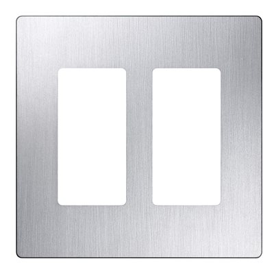 Lutron 2-GANG CLARO STAINLESS STEEL