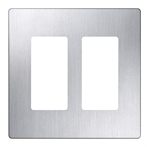Lutron 2-GANG CLARO STAINLESS STEEL