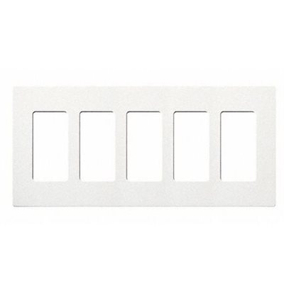Lutron 5-Gang Wall Plate (white)