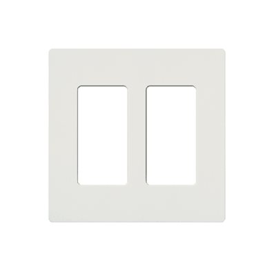 Lutron CLARO WALLPLATE 2 GANG 48-PK(white)