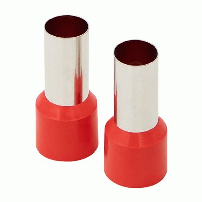 Install Bay Ferrules - Red 1 / 0GA 100 / Bag