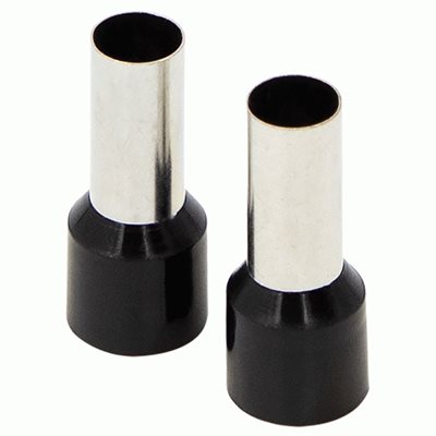 Install Bay Ferrules - Black 4GA 50 / Bag