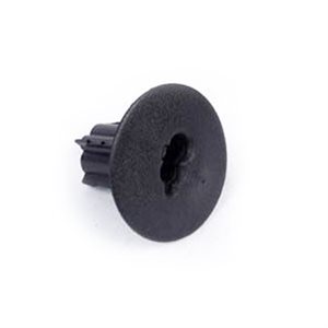 ASKA Single RG6 Feed-Thru Bushings w / Knockout (blk, 100 pk)