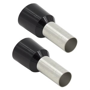 Install Bay Black 4 GA Ferrules - Package of 100