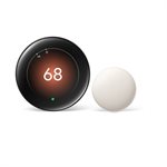 Nest Learning Thermostat (4th Gen) plus Temp Sensor(2nd Gen)(black)