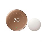 Nest Learning Thermostat (4th Gen) plus Temp Sensor(2nd Gen)(gold)