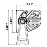 Heise 8" Dual Row Blackout Light Bar