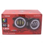 Heise Fog Lights with RGB Halo - 4 Inch, 3 LED