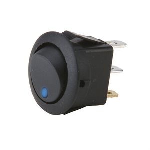 Install Bay Round Rocker Switch with Blue LED (5 pk)