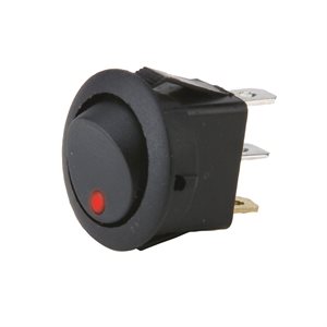 Install Bay Round Rocker Switch with Red LED (5 pk)