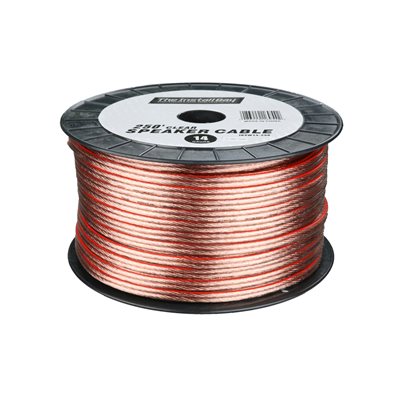 Install Bay 14 ga Speaker Wire 250' Spool (clear)